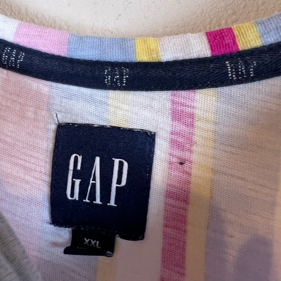 GAP Multicolor Striped Teired Sleeveless Dress.  Size XXL - Picture 3 of 5